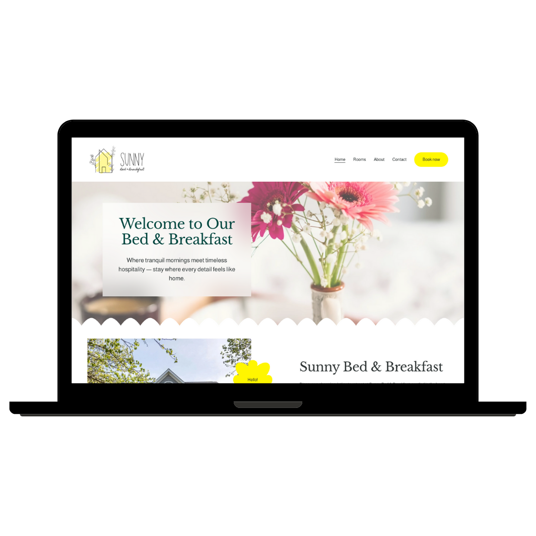 Sunny B&B – Squarespace Website Template for Bed & Breakfasts