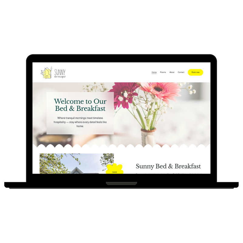 Sunny B&B – Squarespace Website Template for Bed & Breakfasts
